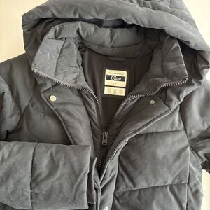 Abercrombie‎ & Fitch Small Black Ultra Puffer Parka Jacket Wind Water Resistant